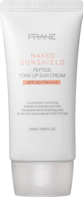 프란츠 네이키드 선쉴드 톤업 선크림 50ml 화사톤업 수분선크림, 1개 - 쿠팡