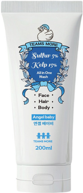 팀스모어 올인원 워시 엔젤베이비, 200ml, 1개