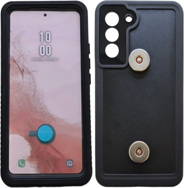 스피드샵 배달대행 오토바이용 방수케이스, S22+, 블랙