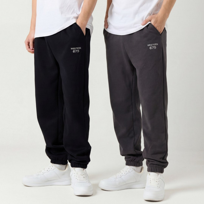 1+1 오로꼬 남성 사계절 스트레이트 조거 츄리닝 팬츠