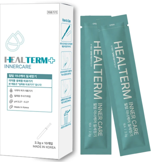 [의료기기] 힐텀 이너케어 질세정기 2.3g 10개입 여성청결제 Y존 케어 세정젤, 1박스 - 쿠팡