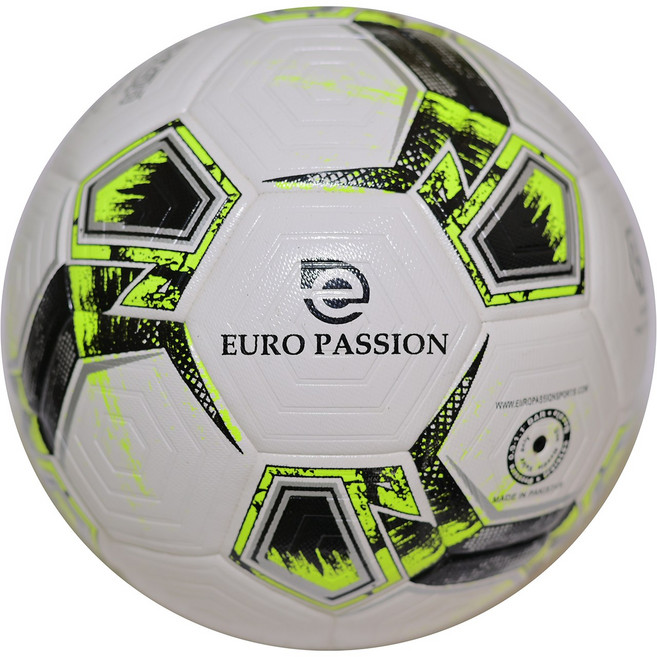 EURO PASSION (EPS) 챌린지하이브리드 축구공 5호 프리미엄 핸드스티치 축구공 (옐로블랙), 1개, 860013034451