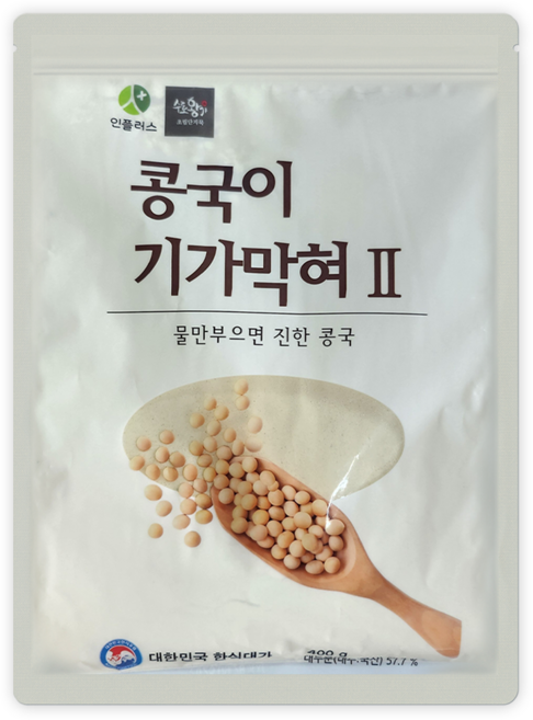 명인이 만든 콩가루 콩국수용 초림단지묵 콩국이기가막혀 (택1), 400g, 2개