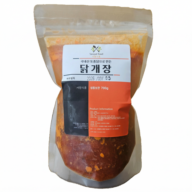 홈식탐 직접끓인 토종닭개장 700g*3팩, 700g, 5개