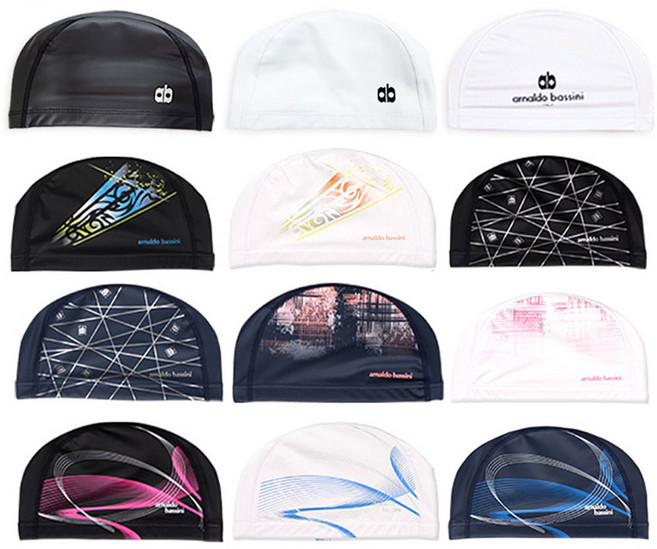 수영 코팅수모(종합18종), 더블하트 블랙, 1개