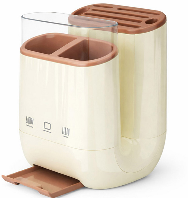 안나네 프리미엄 올인원 주방 수납 스테이션 칼도마 수저 정리함 물빠짐 트레이형, 1개, 화이트