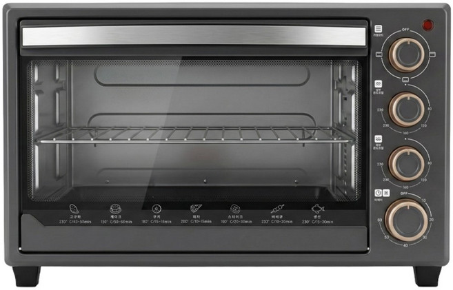 오븐형 에어프라이어 30L 2단 더블히팅 열풍 상하 온도조절 주방 요리 베이킹, 블랙