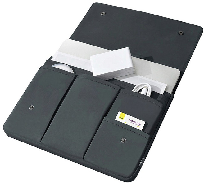 루톰 맥북 삼성 LG그램 노트북 파우치 봄버, 제트블랙, 1개