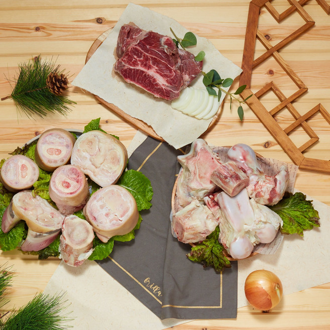 국내산 한우 우족 사골 곰탕 세트, 6kg, 1개