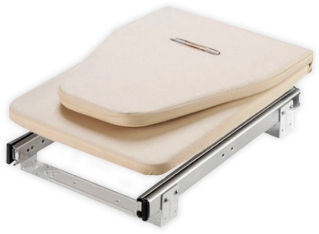 라슈에뜨 빌트인 선반 설치 슬라이딩 접이식 다림판 공간활용 모던디자인 다리미판, 크림베이지