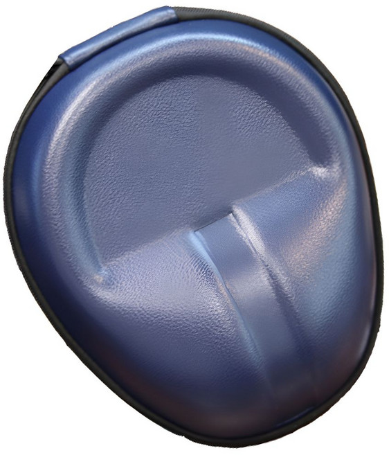 헤드셋 케이스 헤드폰 파우치 가방 프리미엄 가죽, 네이비(HP06)