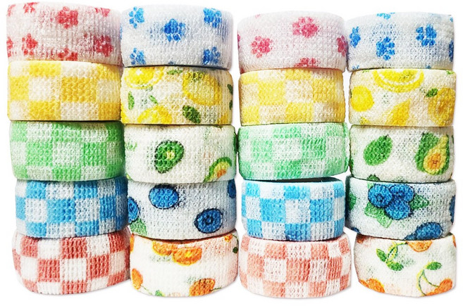 가나 자가점착 손가락 보호 밴드 골프 핑거밴드 붕대 테이프 20개 2.5cm x 4.5M