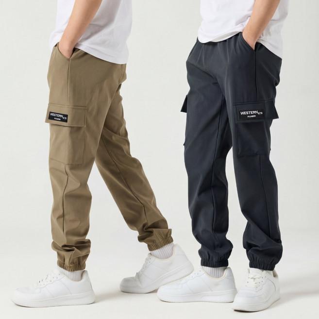 오로꼬 1+1 남자 밴딩 플렉스 조거팬츠 카고