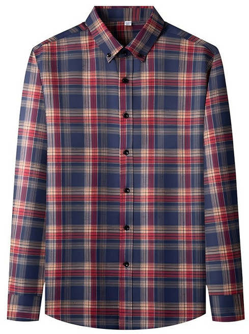 남성 봄 가을 체크 긴팔 셔츠 캐주얼 체크남방