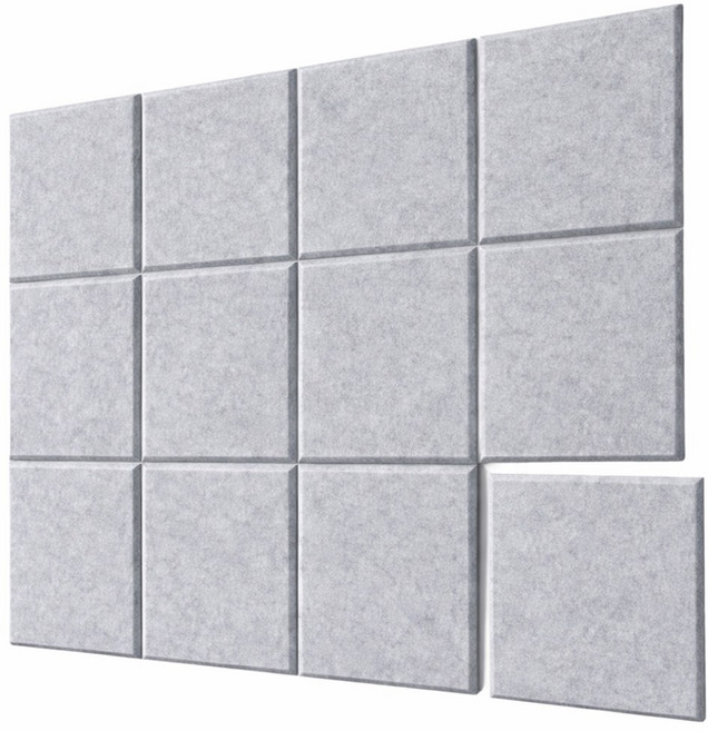 루메이크 현관문 벽에 붙이는 흡음재 흡음 시트지, 24개, 그레이