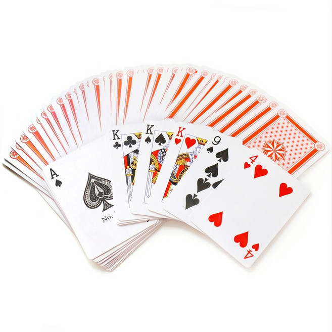 카드놀이 대형 트럼프 54장 카드게임 덱 17x13cm, 단품, 1개