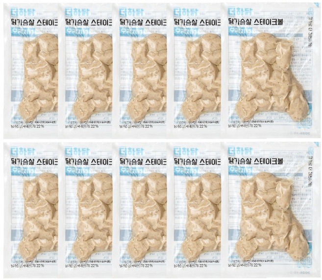 더하닭 한입 닭가슴살 스테이크볼 오리지널 30개, 100g