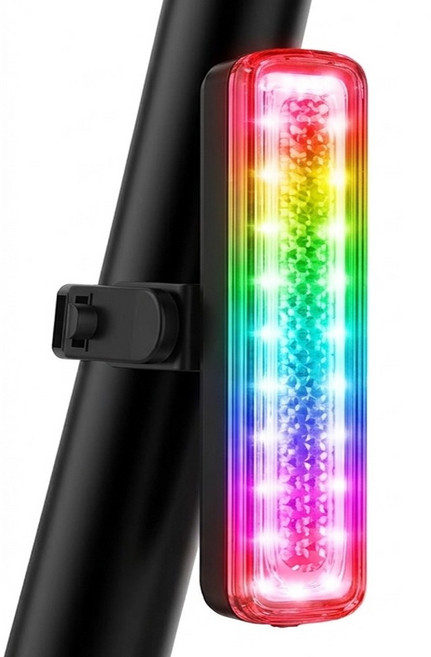 나이트큐브 NR 카멜레온 레인보우 LED자전거라이트 후미등, 혼합색상, 1개