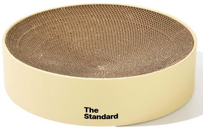 더스탠다드 스크래쳐 원형, 1개, 베이지