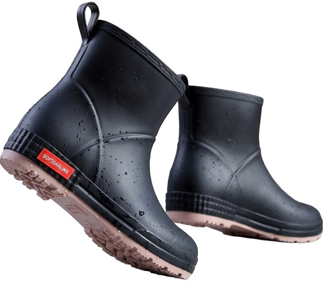 휴즈트리 남여공용 발편한 레인부츠 성인 남성 여성장화