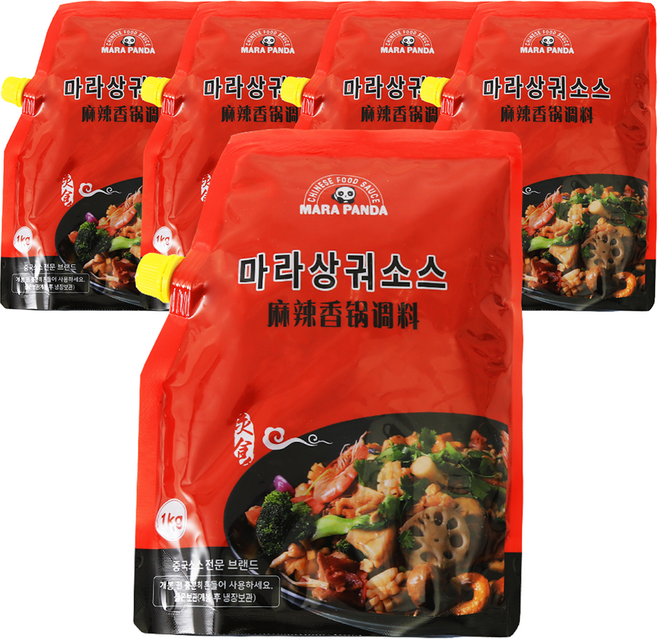 마라판다 마라샹궈소스 마라소스 마라롱샤 업소용 1kg, 5개