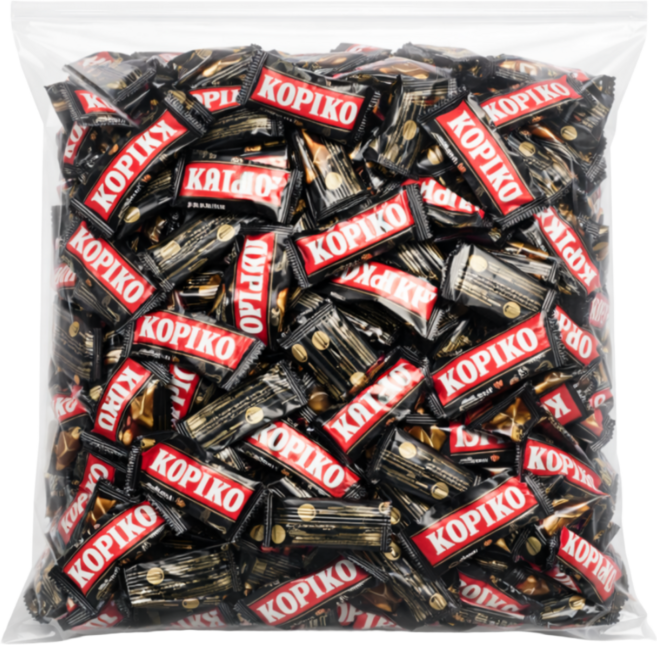 [과자팜]코피코 커피사탕 대용량 커피캔디(개별포장), 100개