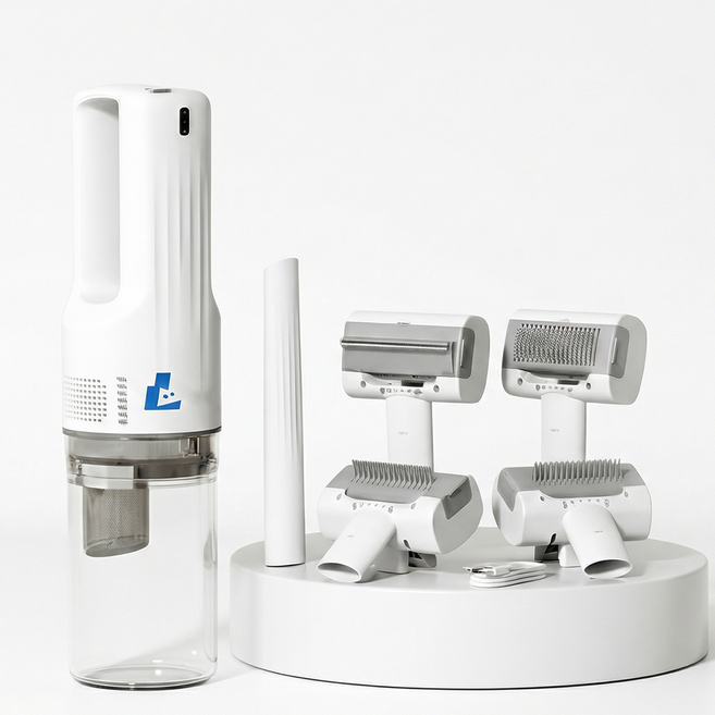 라라홈 리얼브러쉬 자동 스마트 펫브러시 무선 청소기, 1개, 화이트