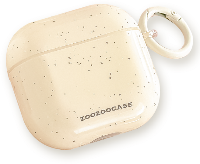 링고룸 에어팟 크로우 케이스 + 클리너 증정, 1개, 크림, 에어팟 4세대