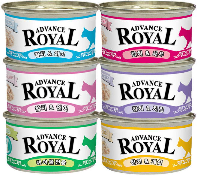 로얄 어드밴스캔 고양이캔, 48개, 85g, 콤보