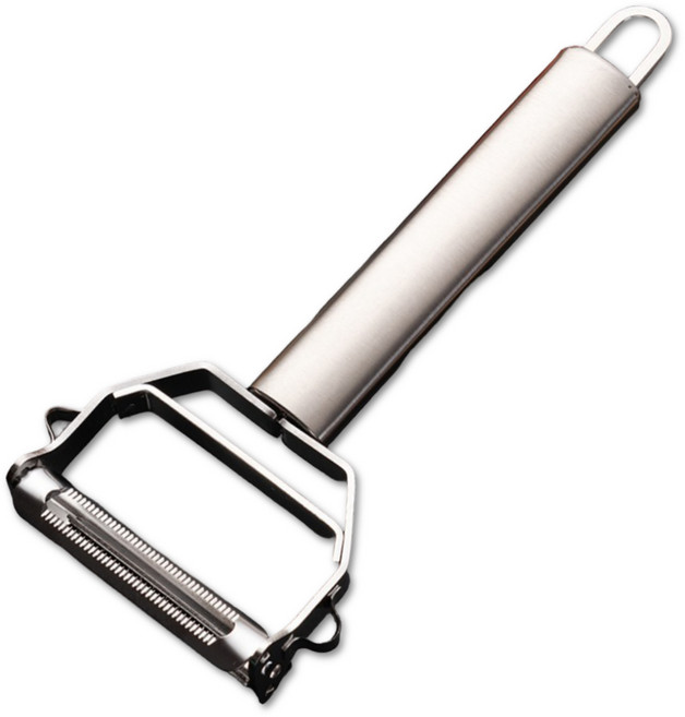 아쥬르 3 in 1 만능 채칼 다용도 스탠 슬라이서 감자칼, 1개, 스테인리스 실버