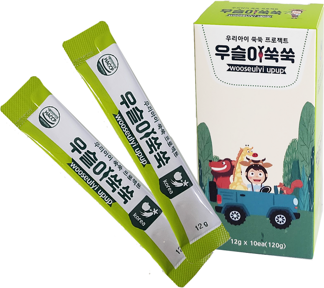 어린이 홍삼 스틱 키즈홍삼 우슬이쑥쑥 초등학생 청소년 유아 영양제, 50개, 12g