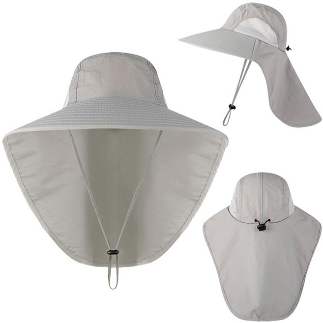 [1+1세트] 달콩스윗 성인용 UV 자외선차단 플랩캡 와이드형 아쿠아 등산 낚시 물놀이 워터파크