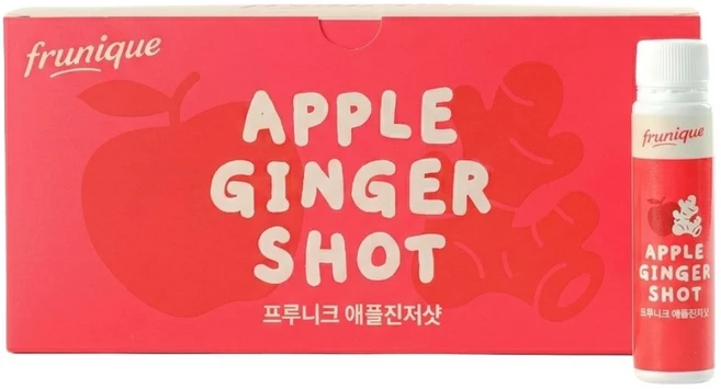 프루니크 애플 진저샷 과채 기반 비타민 사과 생강 착즙, 14개, 25ml - 쿠팡