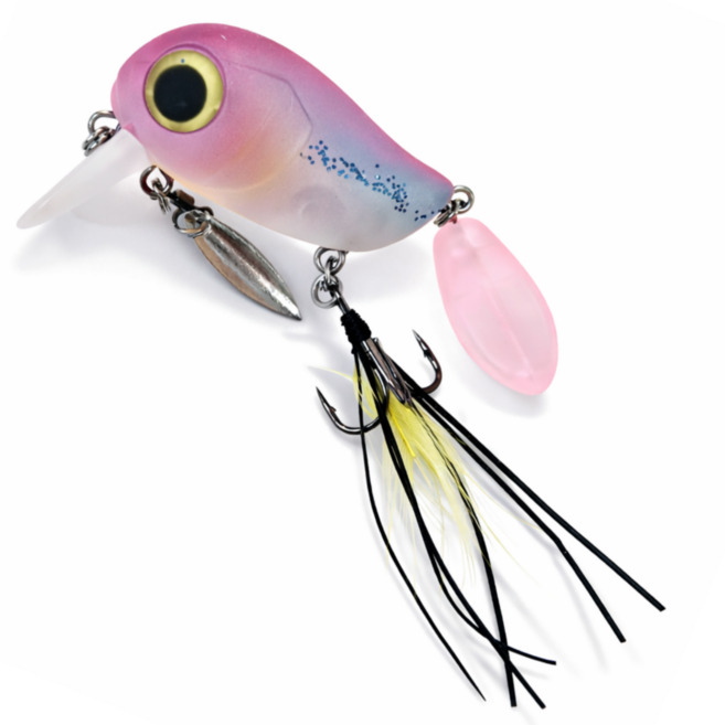 플랜와우 농어 미노우 낚시 미끼 크랭크 루어 하드베이트, 12.투명퍼플, 1개, 8g