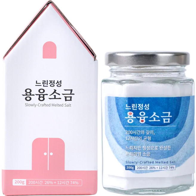 느린정성 프리미엄 미네랄 용융소금, 1개, 200g