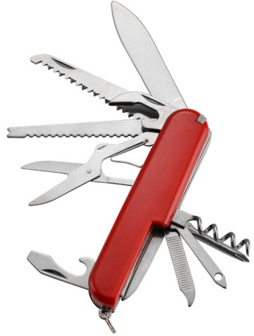 슈가라인 스텐 맥가이버칼 멀티툴 캠핑 낚시 등산 도구 프로형, 1개