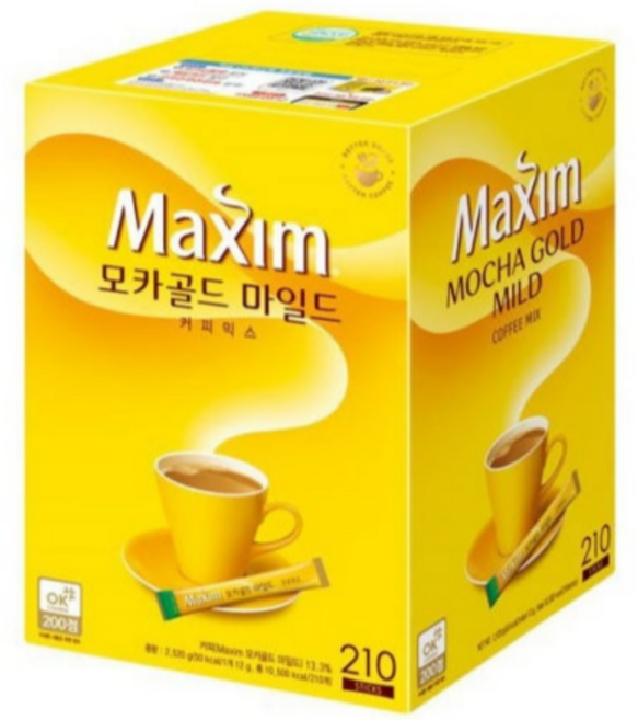 5위 - 맥심 모카골드 마일드 커피믹스, 12g, 210개입, 1개