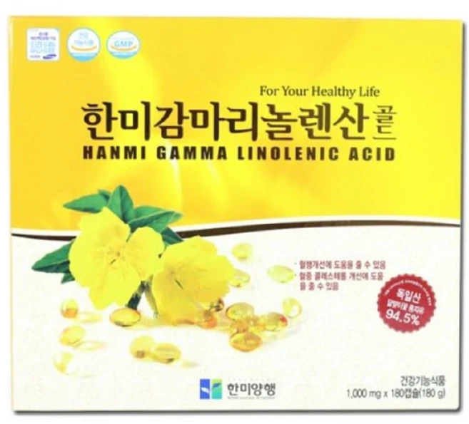 약국용 한미 감마리놀렌산골드 180캡슐, 1개, 180정 - 쿠팡