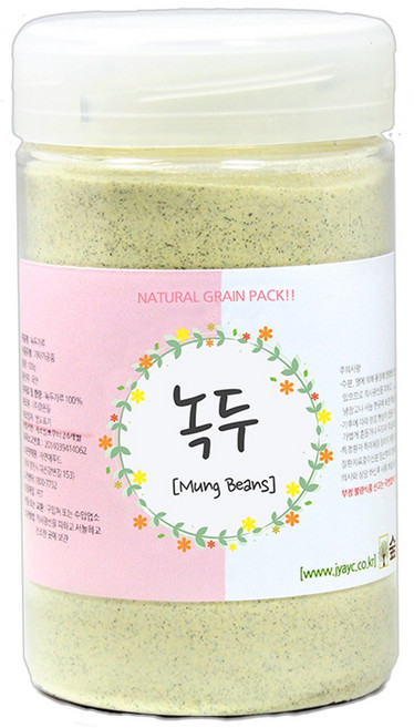 숲으로허브 천연곡물팩 녹두가루 통 140g, 1개입, 1개