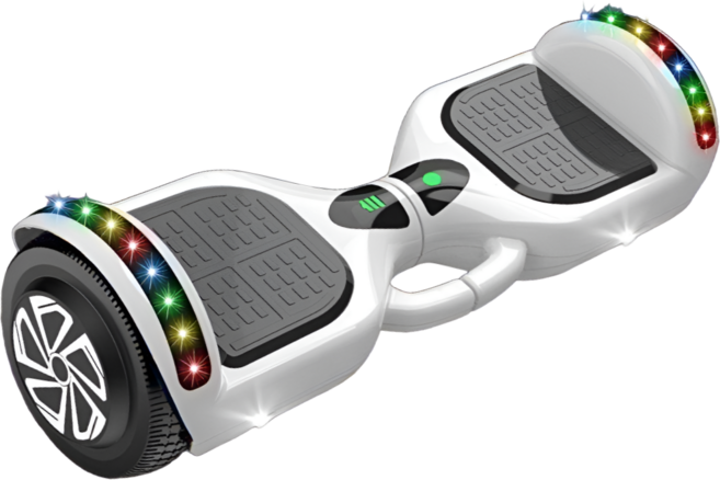 휠리팝 가벼운 전동 휠 경량 보드 미니 호버보드 투휠, 화이트, 1개