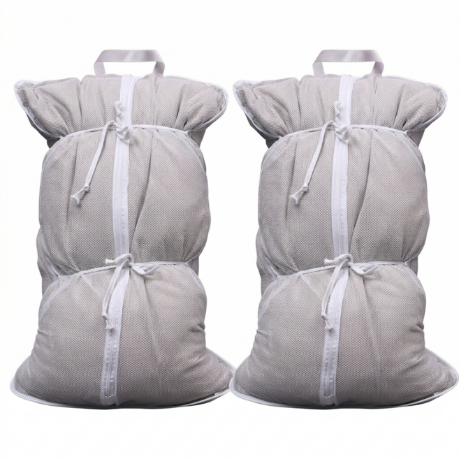 오늘의기분 베개 세탁망 대형 이불 세탁 50 X 70 cm, 2개, 화이트