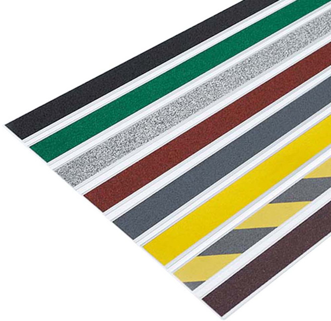 일자형 세라믹 계단 논슬립 알루미늄 미끄럼방지 유진금속 1m 1.2m1.5m, 옐로우, 1개