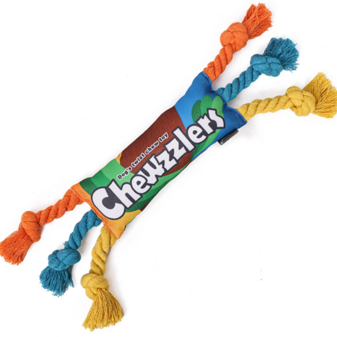 Tassy 터그놀이 강아지 애견 장난감 삑삑이인형 볼 로프 실타래 츄잉, 1개, A. 트위스트