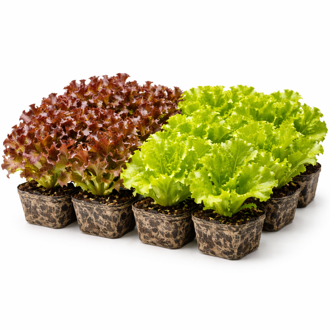상추 모종 모음 쌈채소 유럽상추 샐러드, 3. 꽃상추 8개 청상추 8개 세트, 16개
