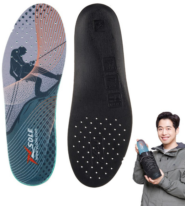 엑스솔 골프 슬림 스윙 비거리 정확도 향상 남성 여성 골프화 전용 기능성 인솔 깔창, 1개