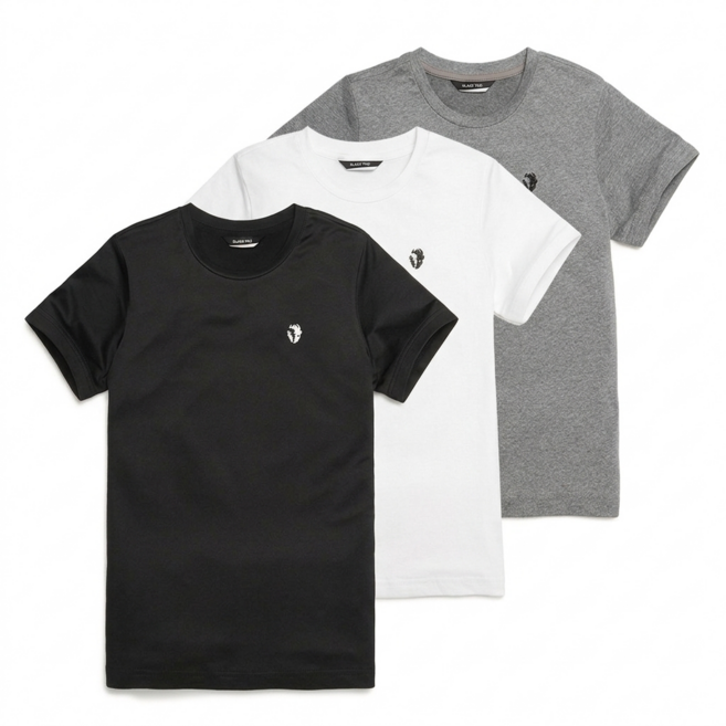 블랙야크키즈 데일리템 BK트리플라운드T 쿨반팔 세트 1BKTSM0901