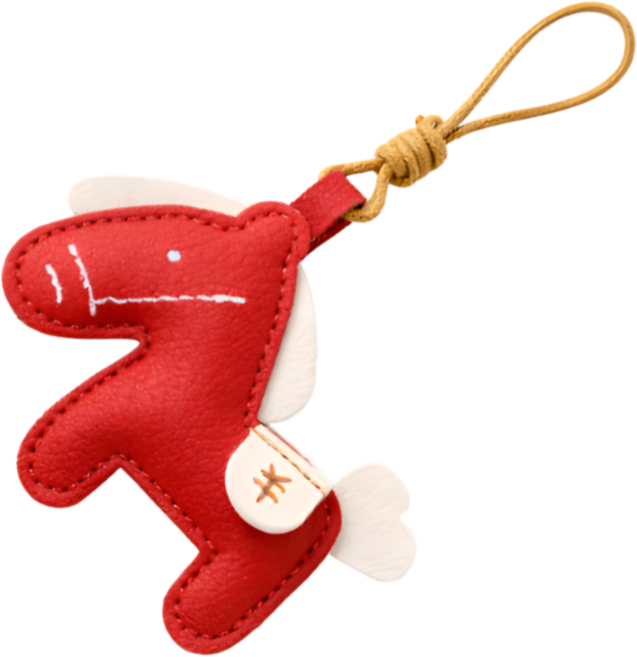 모어벨 병오년 적토마 자동차 룸미러걸이 악세서리, 1개, 레드