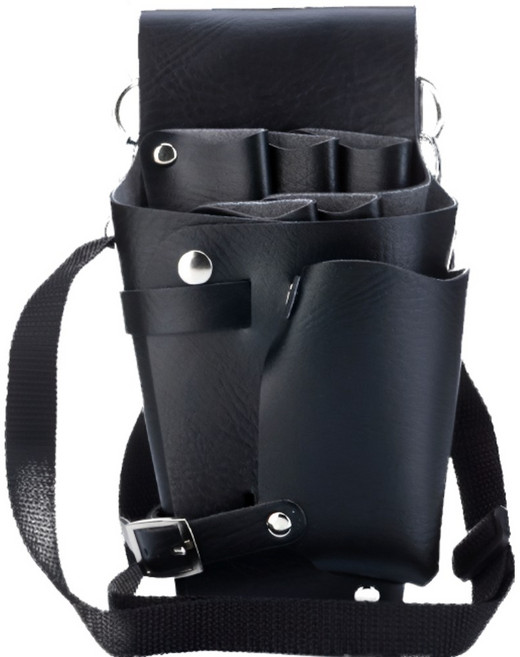 프라홈 헤어디자이너 미용사 스텝 가위집 크로스백 가방, 1개