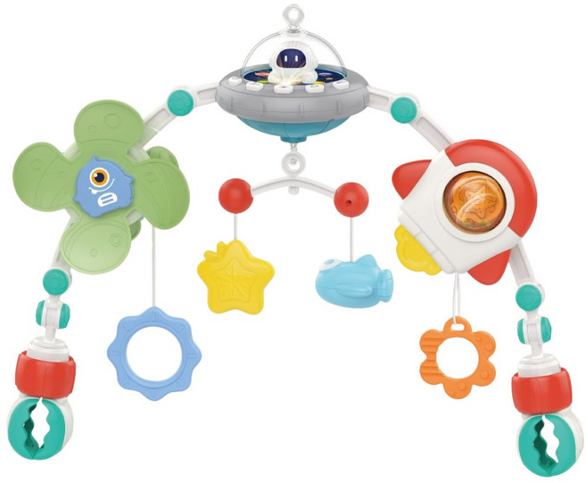 베베코지 LED 회전 아기 모빌 유모차 카시트 침대 겸용, 1개