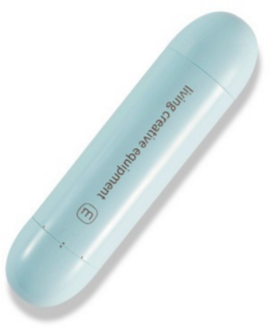 미니 솜털 제모기 휴대용 여성 얼굴 인중 잔털 제거기 저자극 국산, 스카이블루